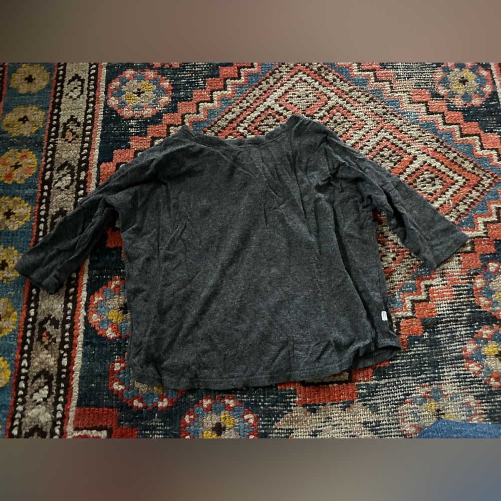 Bacabuche marled charcoal shirt, toddler / kids, 2-3 years old